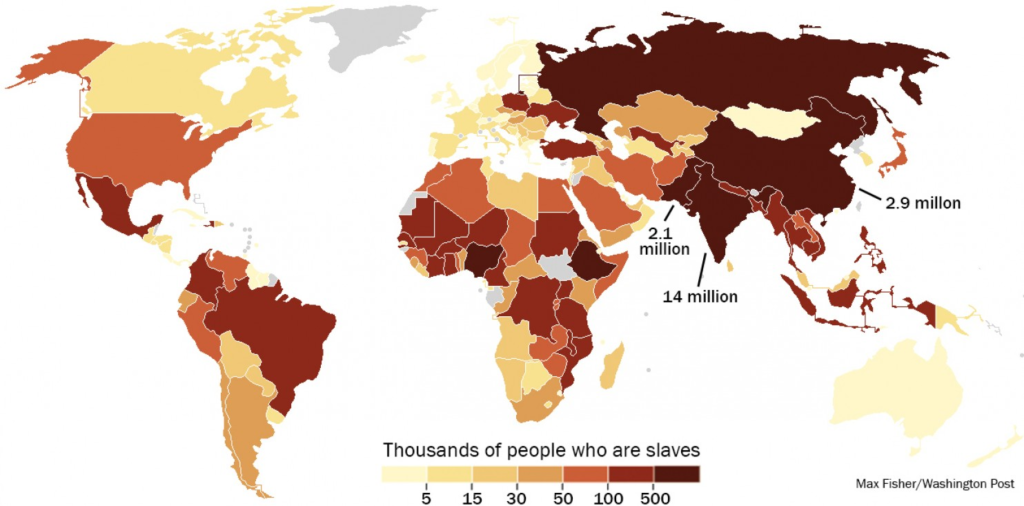slavery map